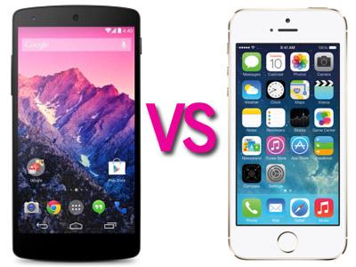 Mana Lebih Canggih Nexus 5 dan iPhone 5S?